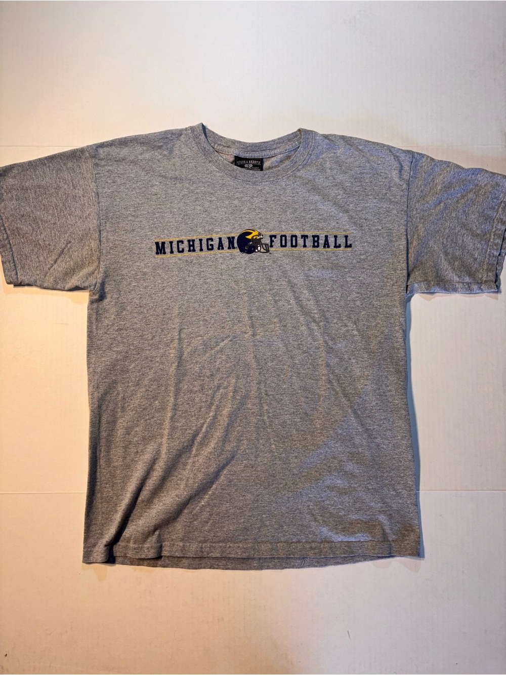 Vtg Steve&Barry’s University Michigan Wolverines Football NCAA Y2K Tshirt Sz L